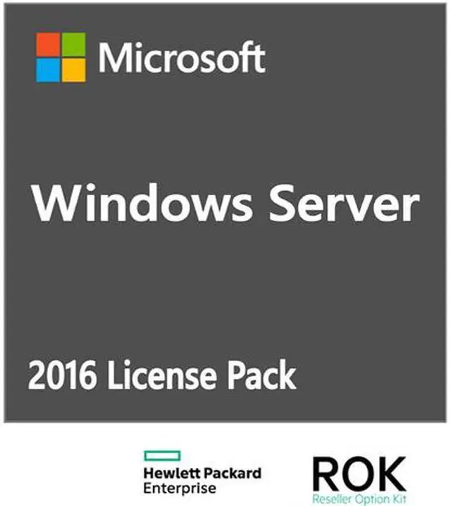 Main image of HPE ROK License - MS Windows Server 2016 - 5 user CAL - OEM